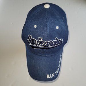San‎ Francisco Hat Mens OS Adjustable Hook & Loop Ballcap Embroidered